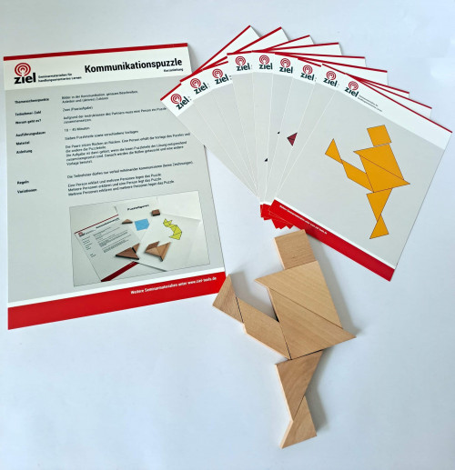 Kommunikations-Puzzle Tangram